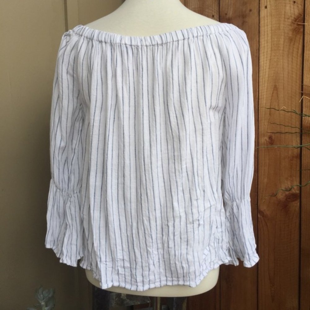 Sanctuary Off the Shoulder Linen Blouse